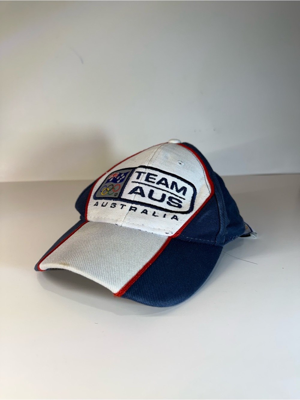 1989 Team AUS Australia Baseball Cap in Navy and White